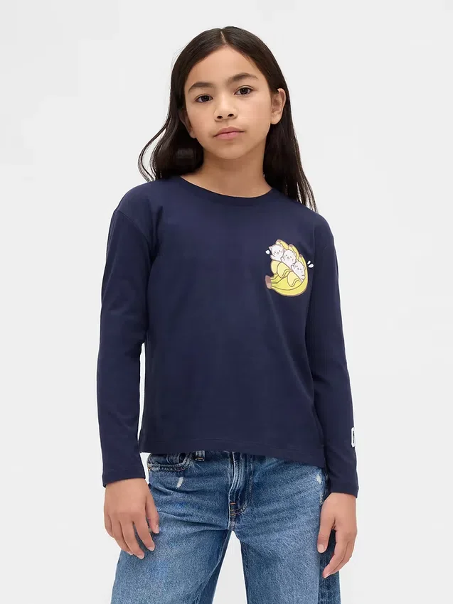 Çocuk Oversized Grafik Tişört