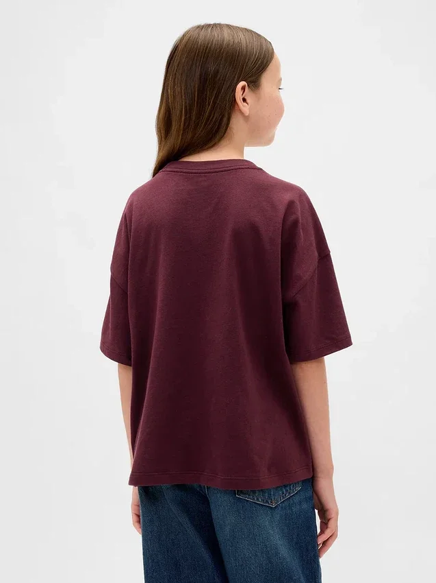 Çocuk Oversized Grafik Tişört