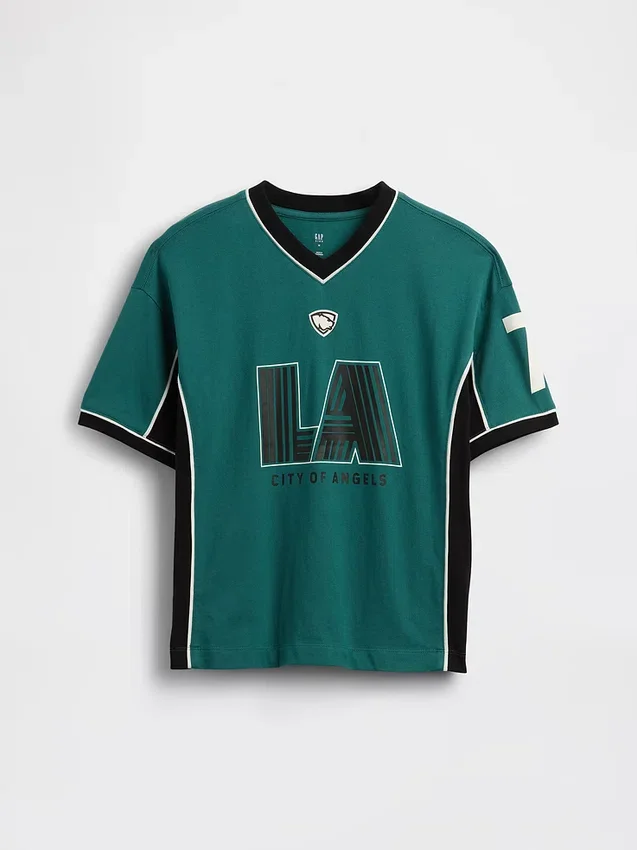 Çocuk Oversized Jersey Tişört