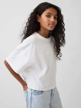 Çocuk Oversized Kutu Kesim Tişört