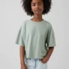 Çocuk Oversized Kutu Kesim Tişört