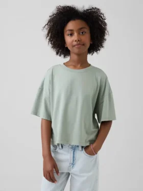 Çocuk Oversized Kutu Kesim Tişört