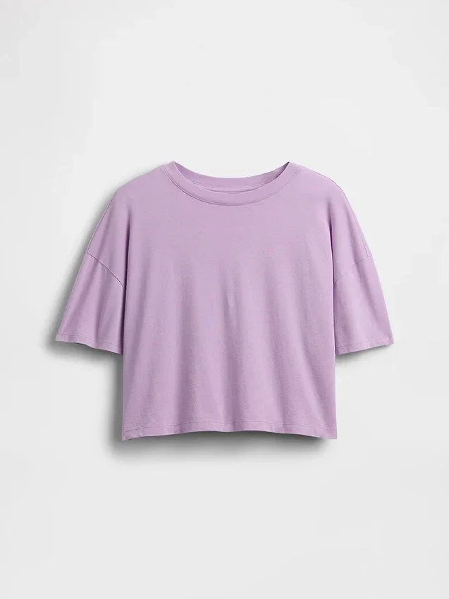 Çocuk Oversized Kutu Kesim Tişört