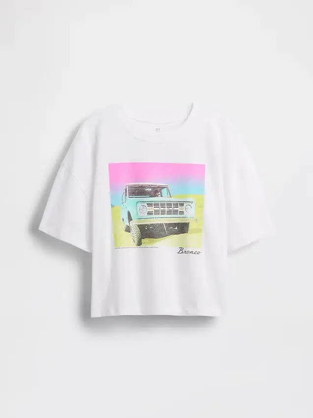 Çocuk Oversized Kutu Kesim Tişört