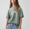 Çocuk Oversized Tunik Grafik Tişört