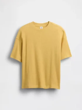 Çocuk Oversized Waffle Tişört