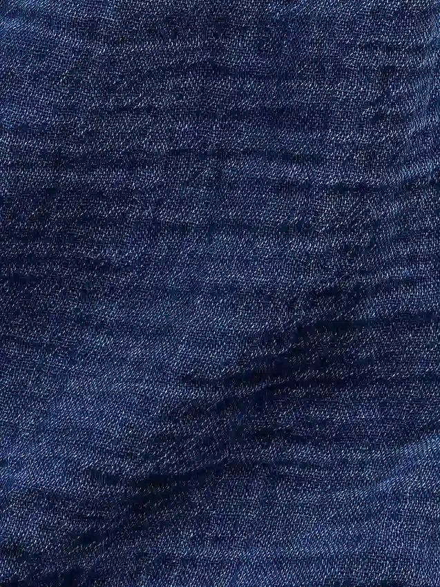 Çocuk Pamuklu Gazlı Kumaş Denim Kolay Giyilebilir Fırfırlı Şortlar