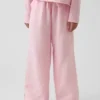 Çocuk Pamuklu Gazlı Kumaş Geniş Paça Pantolon