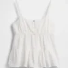 Çocuk Pamuklu Gazlı Kumaş Katlı Tank Top