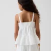 Çocuk Pamuklu Gazlı Kumaş Katlı Tank Top