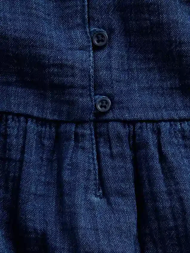 Çocuk Pamuklu Gazlı Kumaş Katlı Tank Top