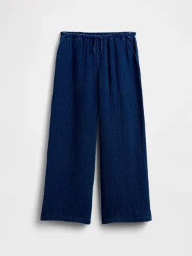 Çocuk Pamuklu Tül Rahat Geniş Paça Pantolon