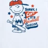 Çocuk Peanuts Charlie Brown "Sorry I Can't" Beyzbol Sezonu Kısa Kollu Tişört