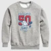 Çocuk Peanuts Snoopy Hokey Yuvarlak Yaka Polar Sweatshirt