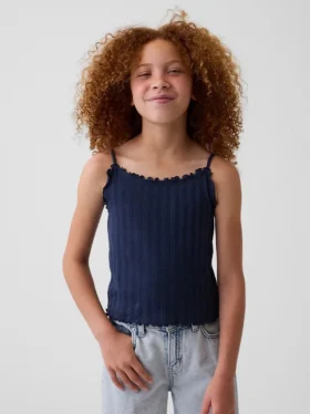 Çocuk Pointelle Rib Cami