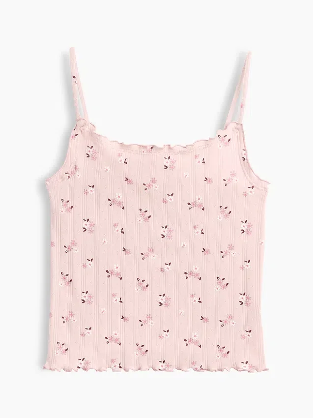 Çocuk Pointelle Rib Cami