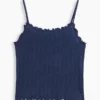 Çocuk Pointelle Rib Cami