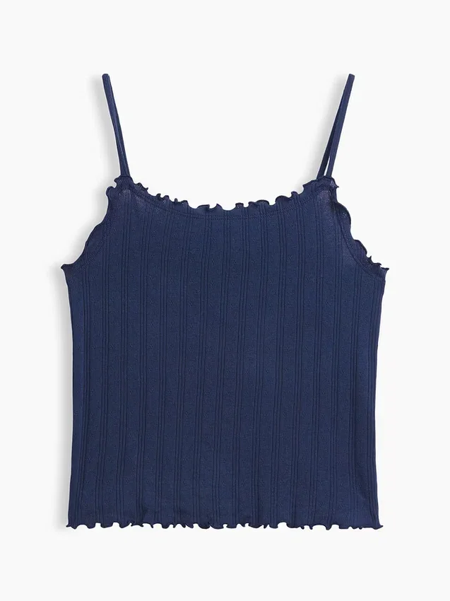 Çocuk Pointelle Rib Cami