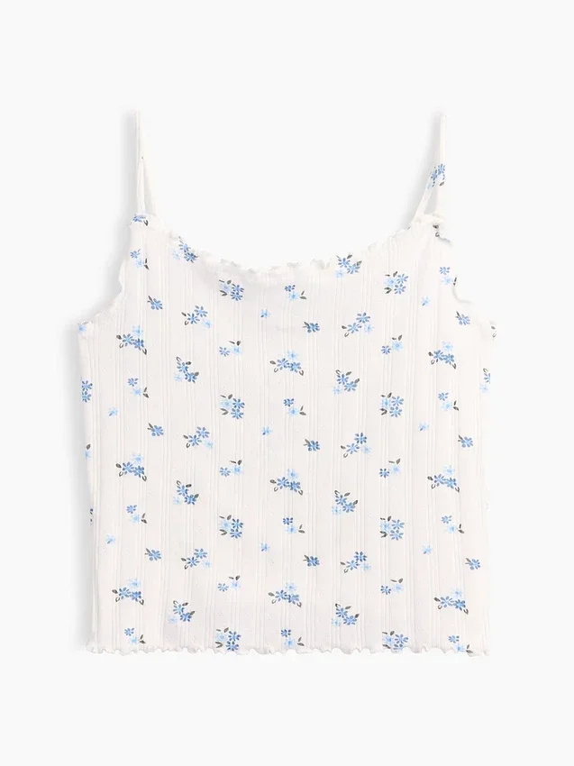 Çocuk Pointelle Rib Cami