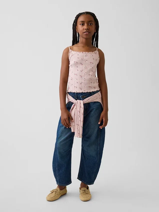 Çocuk Pointelle Rib Cami