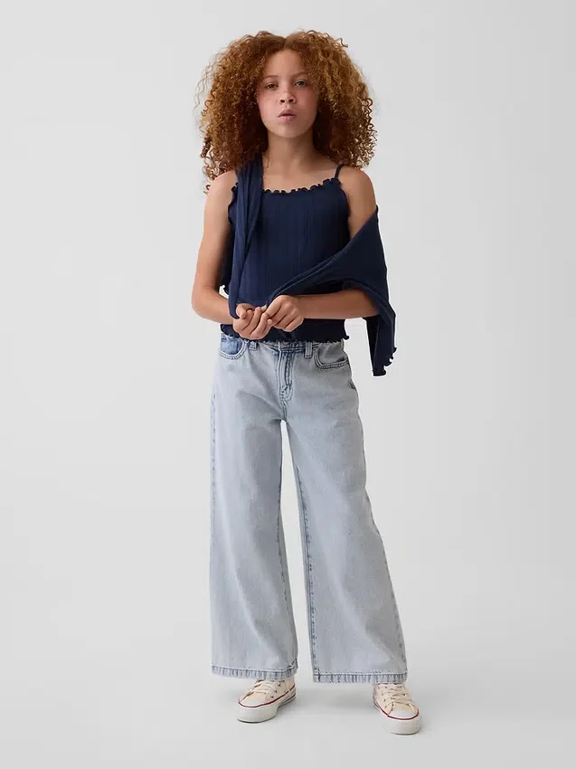 Çocuk Pointelle Rib Cami