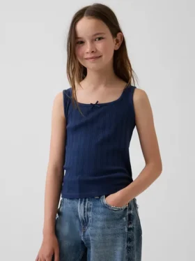 Çocuk Pointelle Tank Top