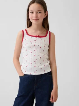 Çocuk Pointelle Tank Top