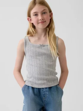 Çocuk Pointelle Tank Top