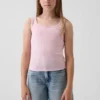 Çocuk Pointelle Tank Top