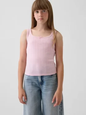 Çocuk Pointelle Tank Top