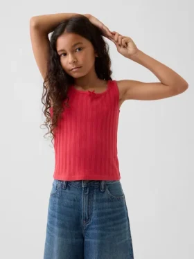 Çocuk Pointelle Tank Top