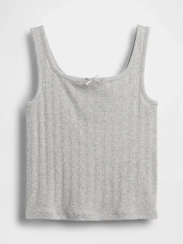 Çocuk Pointelle Tank Top