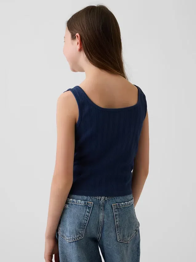 Çocuk Pointelle Tank Top