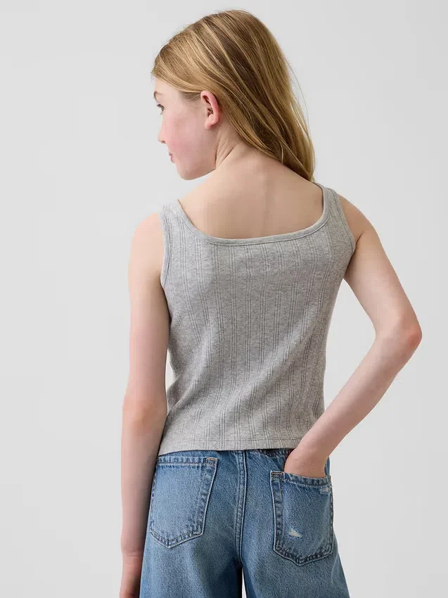 Çocuk Pointelle Tank Top