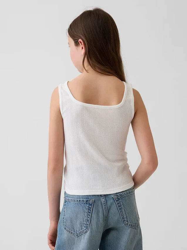 Çocuk Pointelle Tank Top