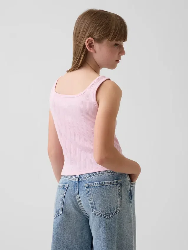 Çocuk Pointelle Tank Top