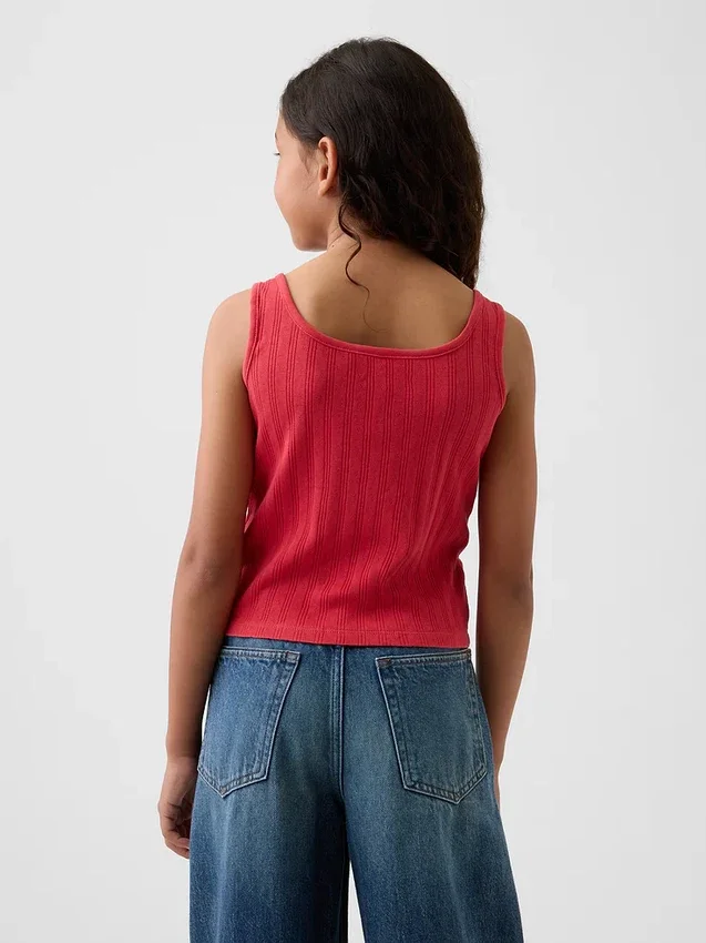 Çocuk Pointelle Tank Top
