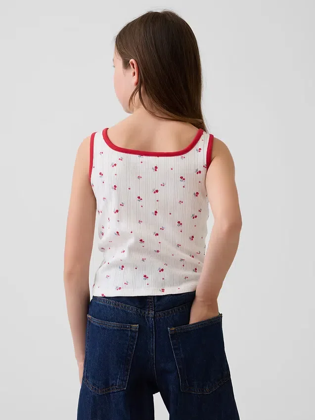 Çocuk Pointelle Tank Top