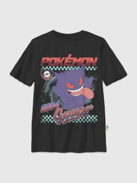 Çocuk Pokemon Gengar Racer Grafik Tişört