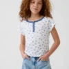 Çocuk Raglan Henley Tişört
