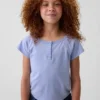 Çocuk Raglan Henley Tişört
