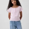 Çocuk Raglan Henley Tişört
