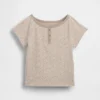 Çocuk Raglan Henley Tişört
