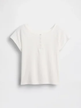 Çocuk Raglan Henley Tişört