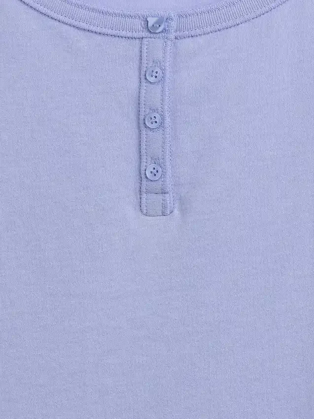 Çocuk Raglan Henley Tişört
