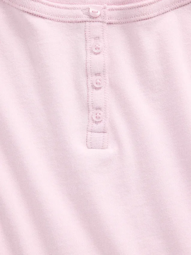 Çocuk Raglan Henley Tişört