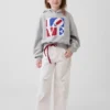 Çocuk Robert Indiana Love Kapüşonlu Sweatshirt