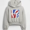 Çocuk Robert Indiana Love Kapüşonlu Sweatshirt