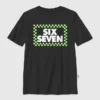 Çocuk Six Seven Kareli Grafik Tişört