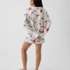 Çocuk Snoopy Geri Dönüştürülmüş Pijama Şortlar Seti